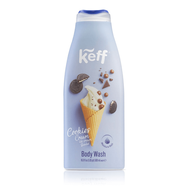 Keff gel de dus Cookies & Cream, 500ML