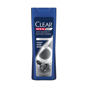 Sampon Clear Men 3in1 Active Clean, 360 ml