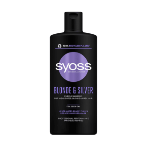 Sampon Syoss Blonde & Silver pentru par blond, argintiu sau cu suvite, 440 ml