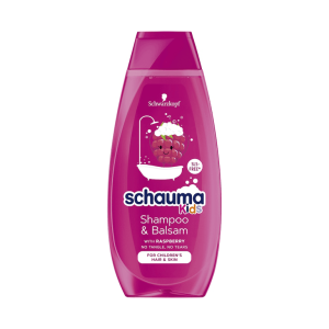 Schauma Kids, Sampon si gel de dus cu extract de zmeura, 400 ml
