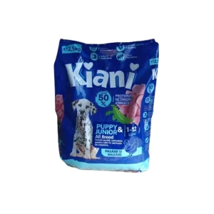 Kiani Puppy hrana uscata caini, Pasare si Mazare, 2.5Kg
