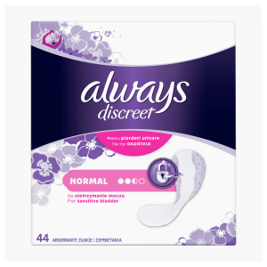 Always absorbante zilnice pentru incontinența urinară, normal, 44BUC