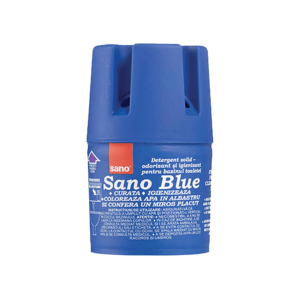 Sano odorizant solid pentru rezervorul toaletei, Albastru, 150G