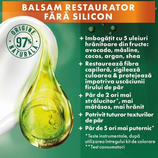 Garnier vopsea de par permanenta cu amoniac Color Naturals, 4.15 Ciocolata Amaruie, 100ML - imagine 5