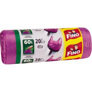 Fino pungi de gunoi colorati, 60L