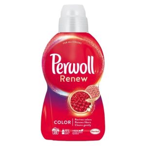 Perwoll detergent lichid pentru rufe  Renew Color, 18 spalari, 990ML