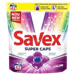 Savex Super Caps detergent de rufe capsule color, 42 capsule