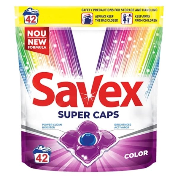 Savex Super Caps detergent de rufe capsule color, 42 capsule