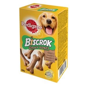 Pedigree biscuiti pentru caini Biscrok Gravy Bones, 400G