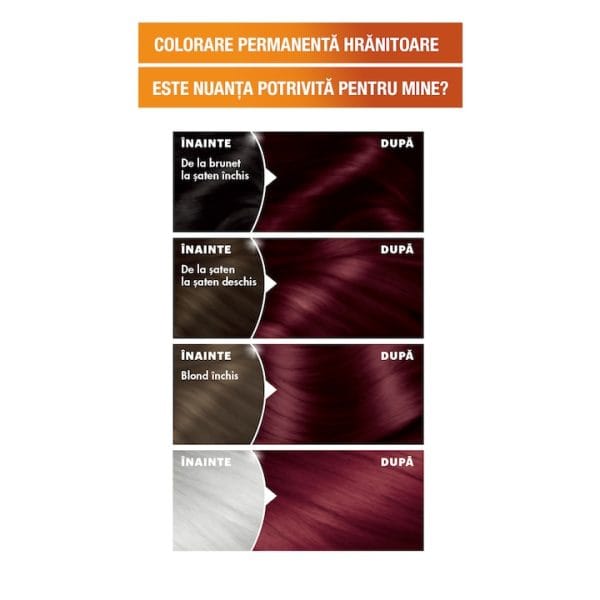 Garnier vopsea de par permanenta cu amoniac Color Naturals, 4.62 Cirese Dulci, 100ML - imagine 2