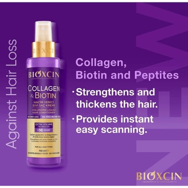 Bioxcin Balsam leave- in cu Colagen si Biotin 150 ml - imagine 3