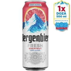Bergenbier bere blonda fara alcool cu grapefruit, 0.5L