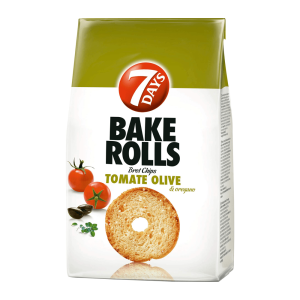 7Days Bake Rolls rondele cu rosii, masline si oregano 80G