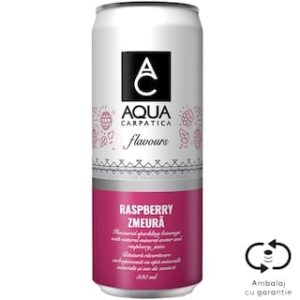 Aqua Carpatica apa minerala cu suc de zmeura, 330ML