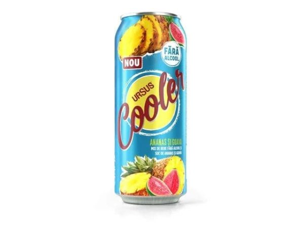 Ursus cooler ananas si guava, 0.5L