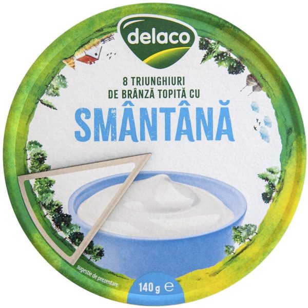 Delaco triunghiuri smantana, 140G