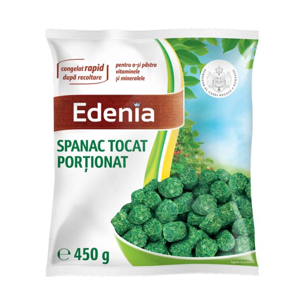 Edenia spanac tocat portionat 450G