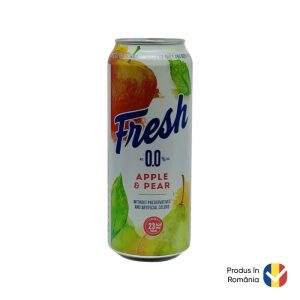 Fresh bere fara alcool cu mar si para, 0.5L
