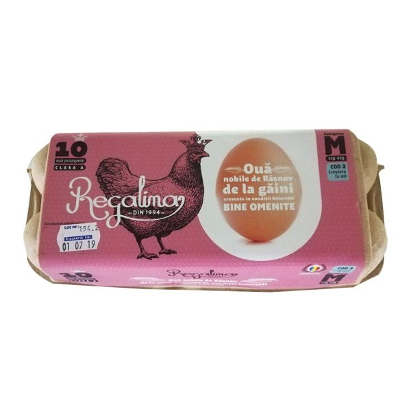 Regalina oua de gaina marime M, 10BUC