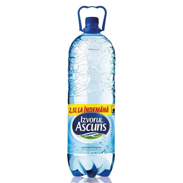 Izvorul Ascuns apa carbogazoasa, 2.5L