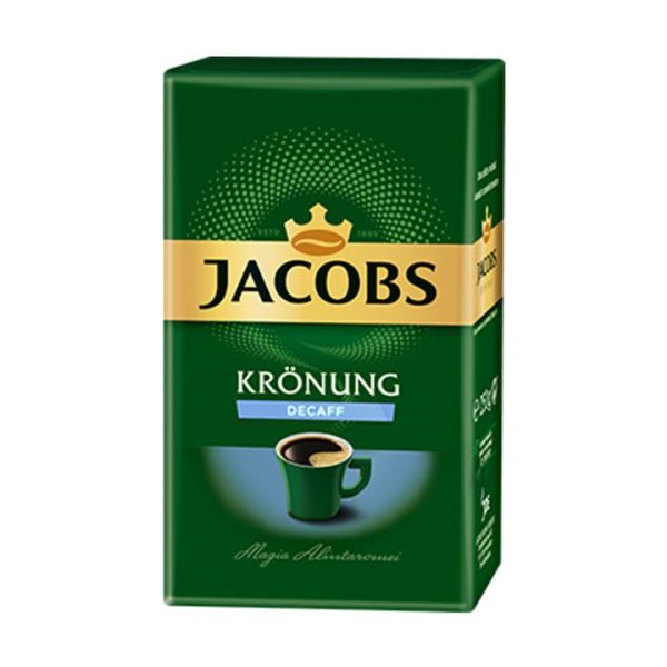 Jacobs Kronung cafea macinata decofeinizata 250G