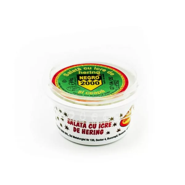 Negro 2000 salata de icre cu hering si ceapa 70G