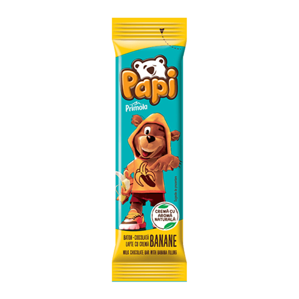 Primola Papi baton de ciocolata cu banane 26.8G