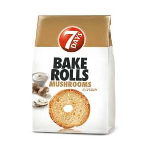 7Days Bake Rolls rondele cu smantana si ciuperci 80G