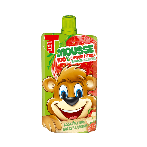 Tedi mousse cu capsuni 100G