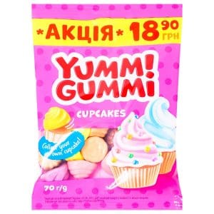 Roshen jeleuri cupcakes Yummi Gummi 70G