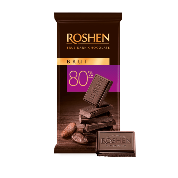 Roshen brut ciocolata neagra 85G