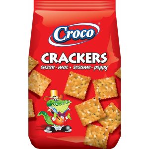 Croco biscuiti crackers cu susan si mac 100G