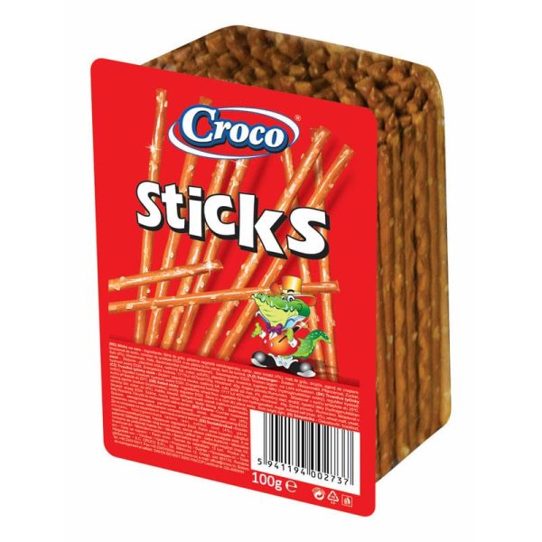 Croco sticks cu sare caseta 100G