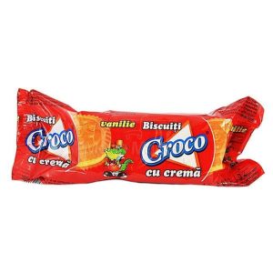 Croco biscuiti cu crema de vanilie 32G