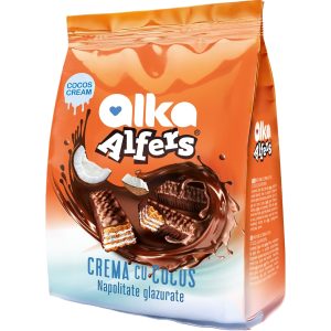 Alka mini napolitane cu crema cocos glazurate 180G