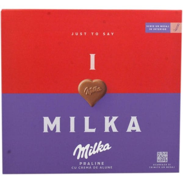 Milka praline cu crema de alune 110G