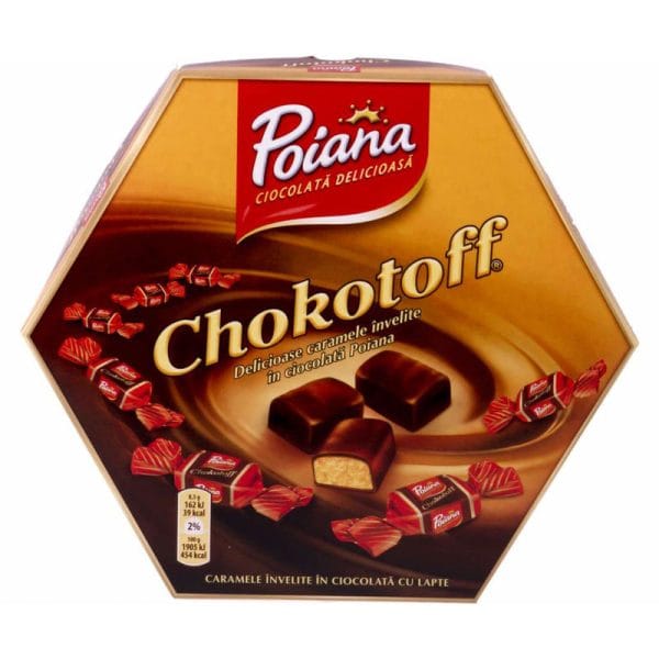 Poiana Chokotoff caramele invelite in ciocolata cu lapte 238G