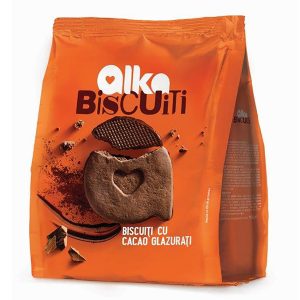 Alka biscuiti cu cacao glazurati 180G