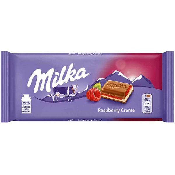 Milka ciocolata cu zmeura 100G