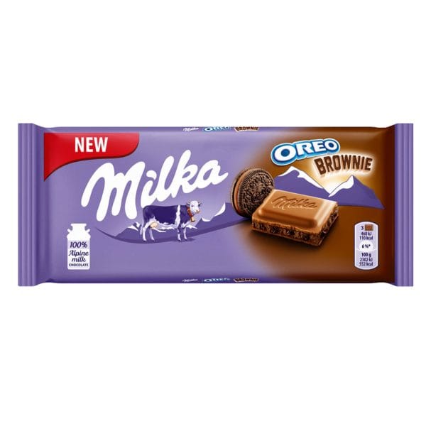 Milka ciocolata Oreo Brownie 100G