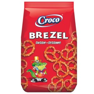 Croco biscuiti brezel cu susan 80G