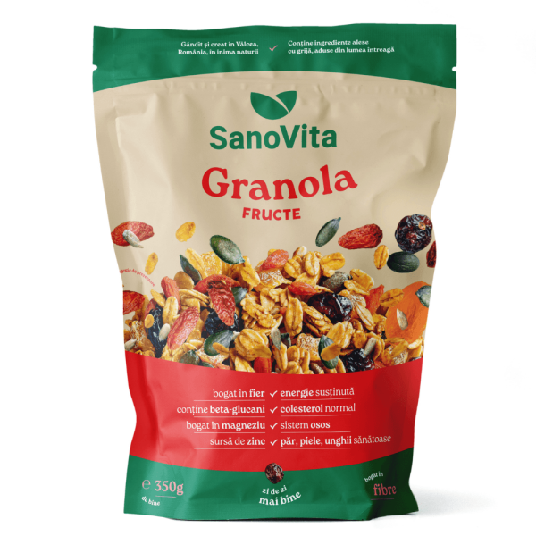 SanoVita musli granola cu fructe 350G