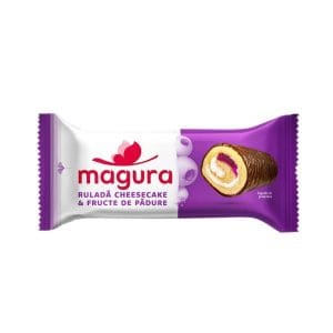 Magura rulada cu cheesecake si fructe de padure 35G