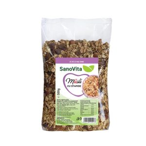 SanoVita cereale din grau cu stafide 500G