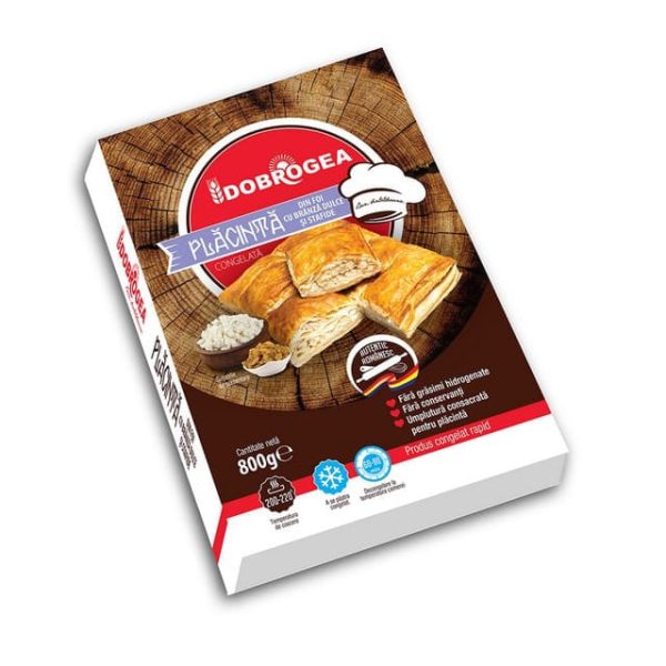 Dobrogea placinta cu umplutura de branza dulce si stafide 800G