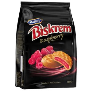 Biskrem biscuiti cu zmeura 160G