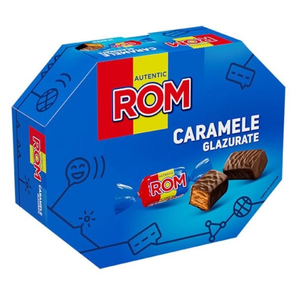 Rom caramele glazurate 195G