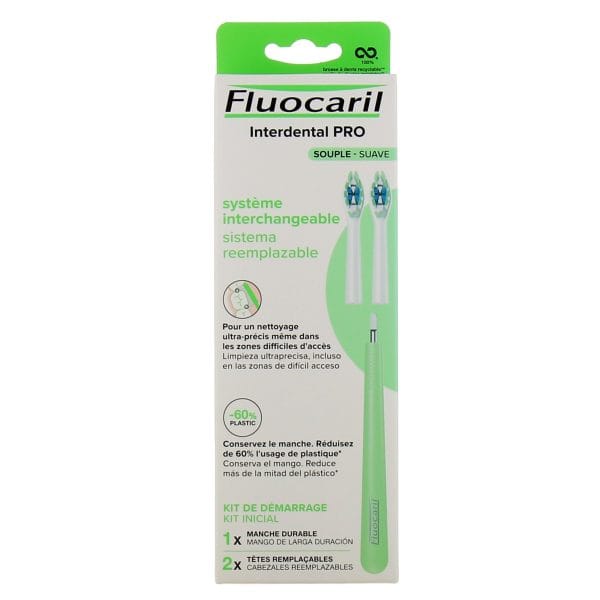 Fluocaril periuta interdentala + 2 capete suple
