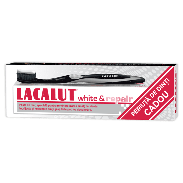 Lacalut White&Repair 75ML + periuta de dinti