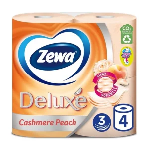 Zewa hartie igienica cu miros de piersica 3 straturi, 4 role